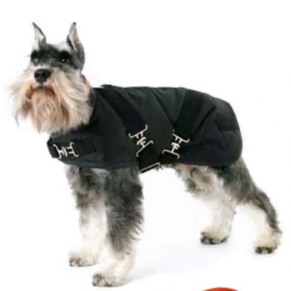 DOG horse style fleece blanket black coat XXLarge nwt